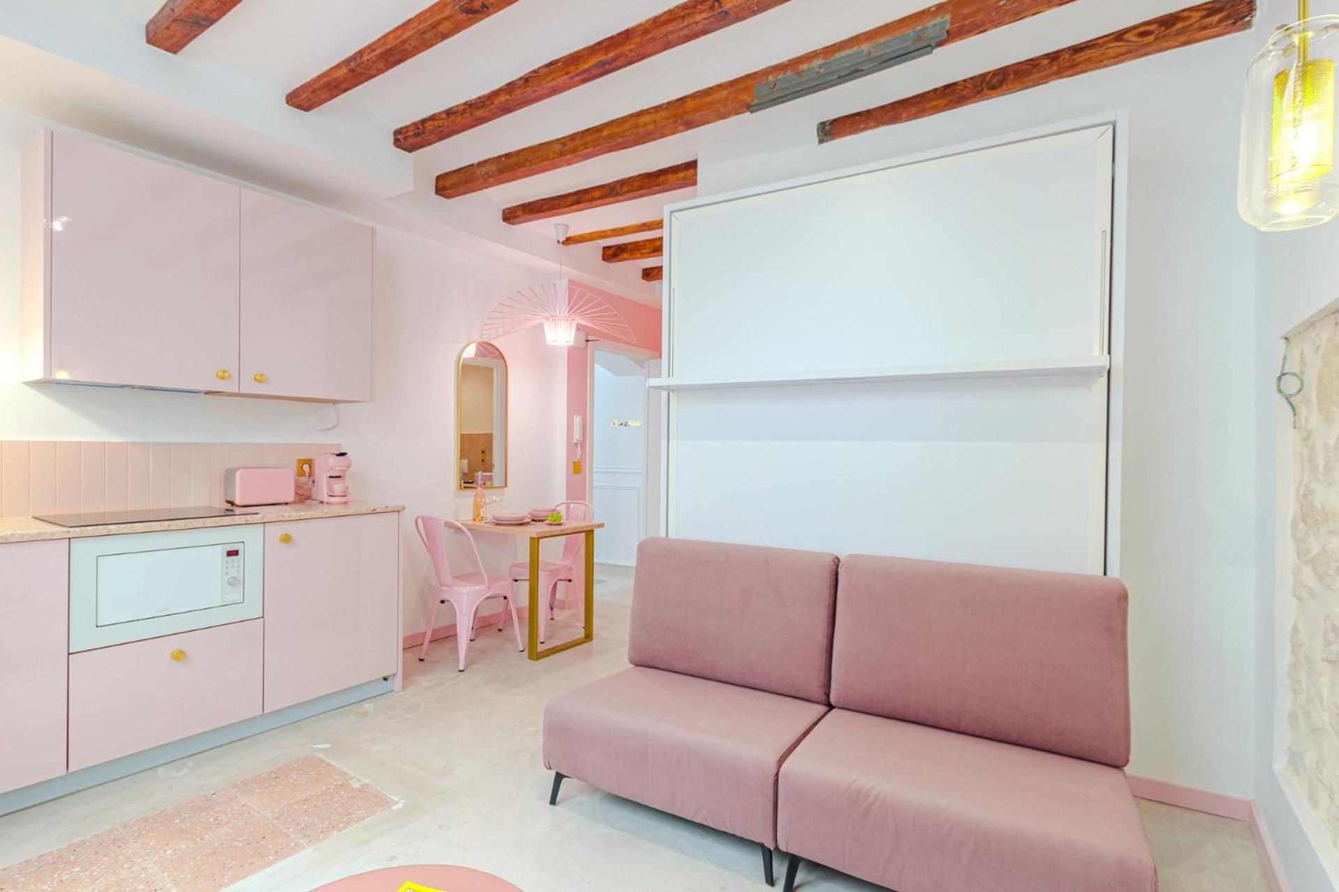 Glamorous Pink Studio In City Center Alicante Exterior photo